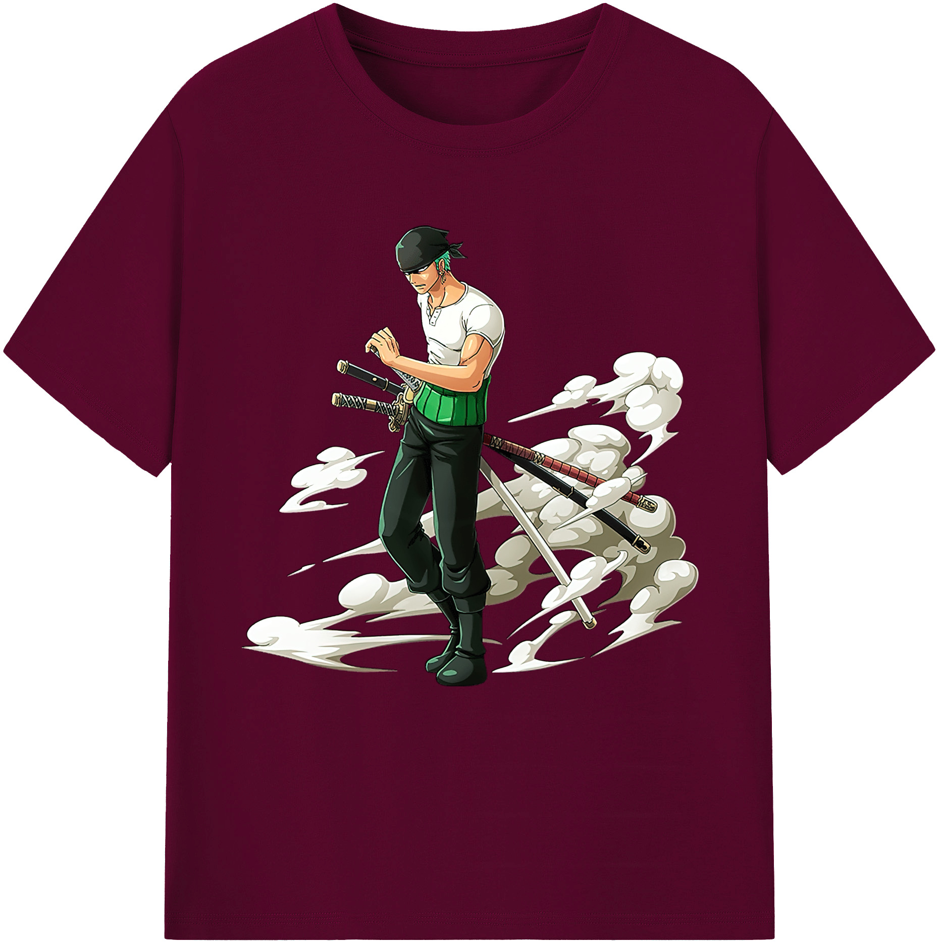 ワンピース ロロノア・ゾロ ONE PIECE Roronoa Zoro レディースカジュアルプリントTシャツ（綿100％）